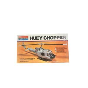 Vintage 1978 Monogram Huey Chopper Model Kit 1:48 Scale - UH-1C Iroquois- Sealed